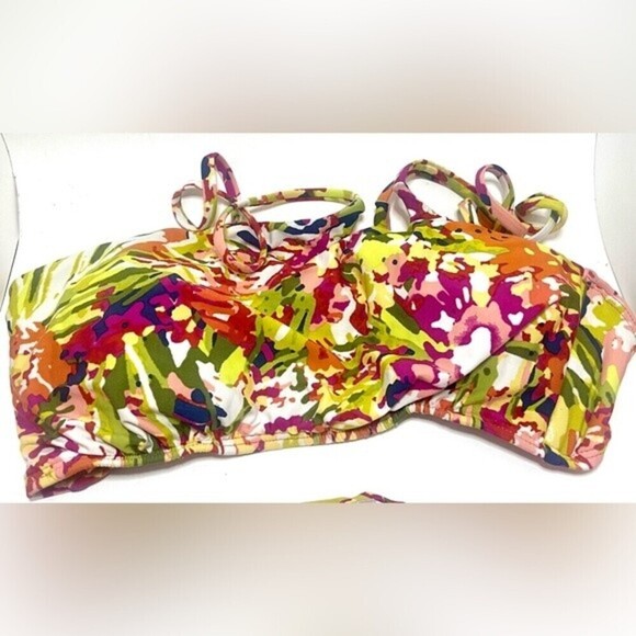 Lucky Brand Desert Oasis Medium Bandeau with Straps Bikini - Picture 6 of 10